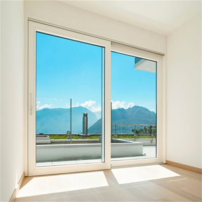 Puertas exteriores deslizantes de ascensor de aluminio de doble acristalamiento minimalista para hogares y oficinas